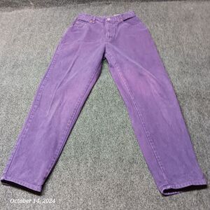 Vintage E.N.U.F. ENUF Jeans Women 9 / 10 Purple Relaxed Fit‎ Tapered Leg Y2K
